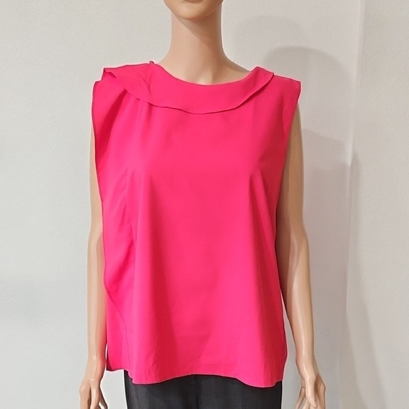 Jasambac Tops - Elegant Pink Sleeveless Blouse